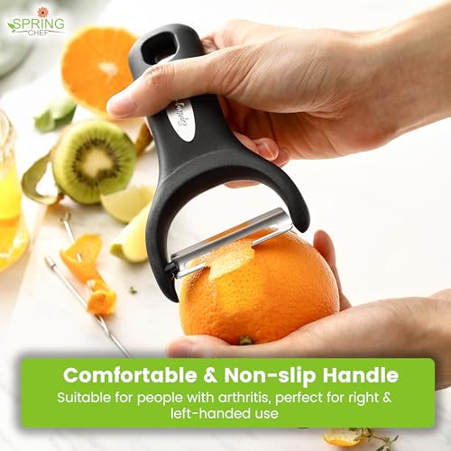 Spring Chef Y Peeler - Ultra-Sharp Stainless Steel Vegetable Peeler - 1 Pack
