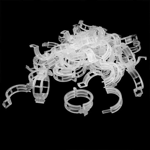 KINGLAKE Plant Support Clips - 200 Pcs Tomato Vine & Trellis Clips for Healthier Upright Growth