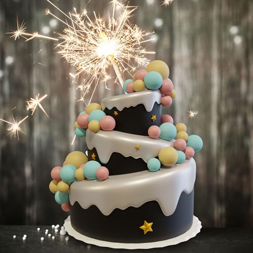 36 Pcs Foam Ball Cake Toppers Assorted Sizes DIY Cake Decorations