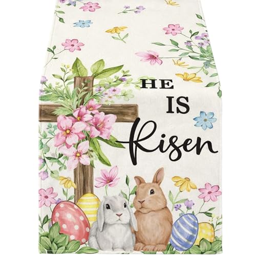 Easter Table Runner for Spring Dining Decor - 1 Piece
