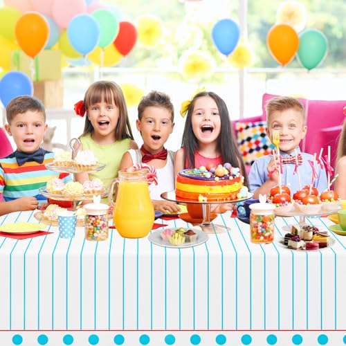 4 Pack Back to School Tablecloths - Notebook Design, 51x86 Inch