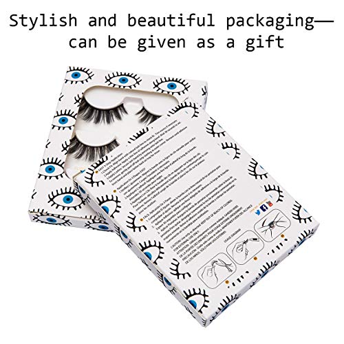 DYSILK Wispy Faux Mink Lashes 3 Pairs - Fluffy Cat Eye False Eyelashes