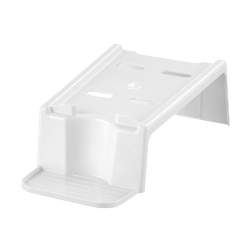 iDesign Laundry Detergent Holder Stand - Liquid Detergent Organizer for Laundry Room - White