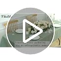 Fitable 6 Pack Hunter Green Round Tablecloths - 108 Inch Diameter