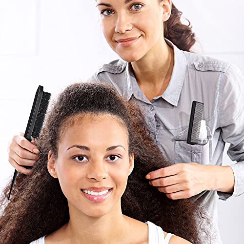Geiserailie 3-Piece Slick Back Hair Brush Set and Edge Control Comb