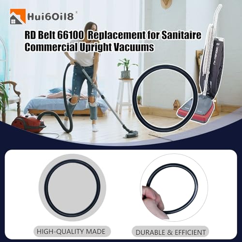 66100 Vacuum Belt for Sanitaire Eureka Vacuums - 10 Pack Replacement