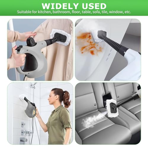 Reusable Microfiber Steam Mop Pads for Handheld Steam Cleaners - 10 Pack