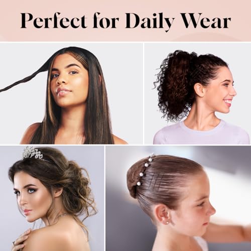 Kitsch Essential Black Bobby Pins 45 Pcs, 1.87 Inches