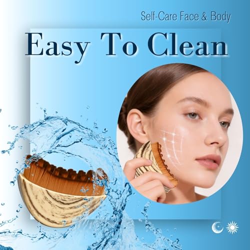 Shimsol Lymphatic Facial Dry Brush & Gua Sha Contour Tool