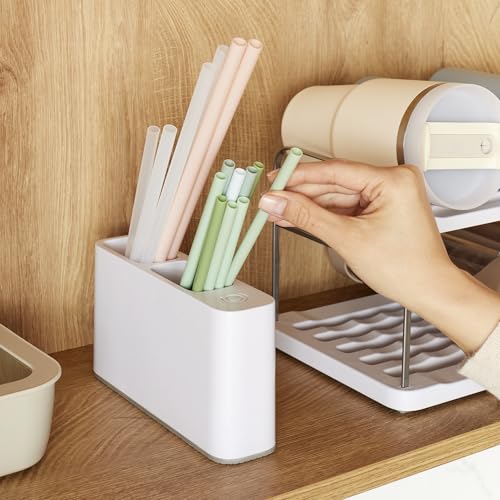 YouCopia SipStation Straw Holder - 20 Straw Capacity Organizer