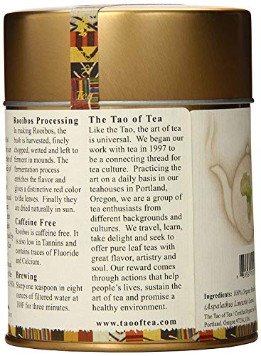 The Tao of Tea Organic Rooibos Loose Leaf Tea - 4 Ounce Tin