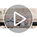 Pink Rose Decorative Throw Pillow Covers - Set of 2, 18x18