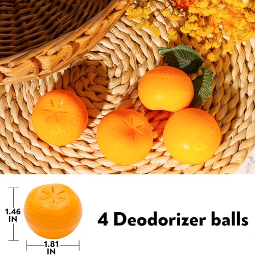 Clean-n-Fresh Citrus Baking Soda Shoe Deodorizer Balls (Pack of 4)