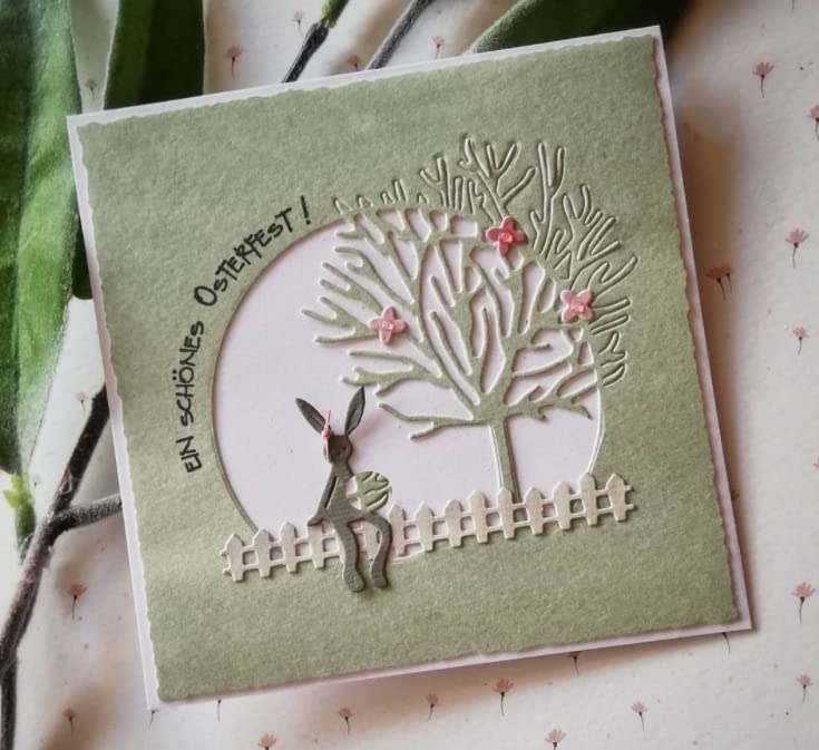 Bunny Metal Die Cuts for Scrapbooking & Card Making - 4.8x3.8cm
