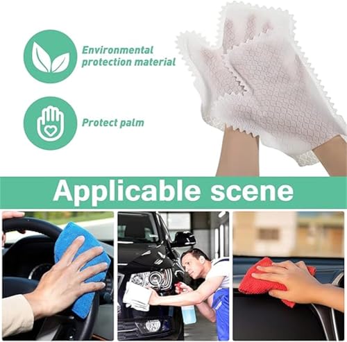 20-Piece Reusable Non-Woven Household Cleaning Duster Gloves