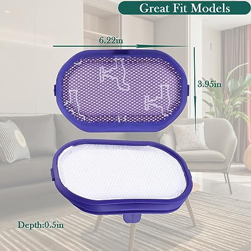 Dyson Vacuum Filter Replacement Set for DC30 DC31 DC34 DC35 DC44 DC45 DC56 - 2 Washable Pre-Filters