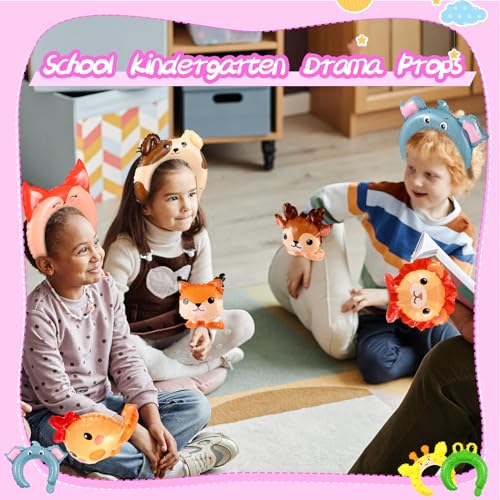 Libima 120 Pcs Inflatable Animal Headbands & Wristbands Party Set - Assorted Styles