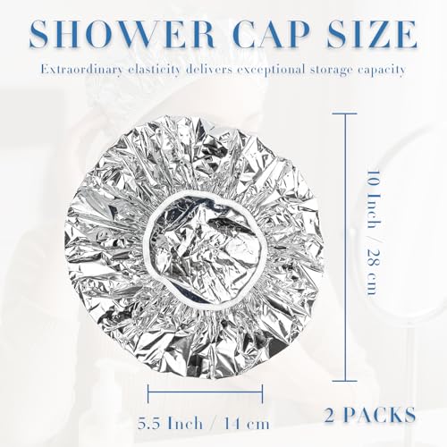 Brvlsoc Reusable Aluminum Foil Heat Cap for Deep Conditioning & Hair Coloring