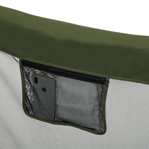 Jeep Hexagon Pop Up Play Yard with Removable Canopy | Ideal for Indoor and Outdoor Use, Olive Green