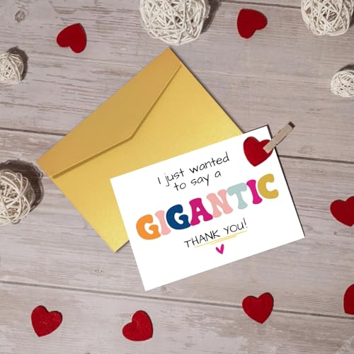 Gigantic Thank You Card for Friends, Family, and Teachers