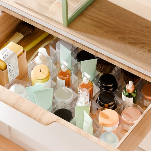Kocuos Honeycomb Drawer Organizer Divider White 1pc - Adjustable Underwear Socks Belt Storage