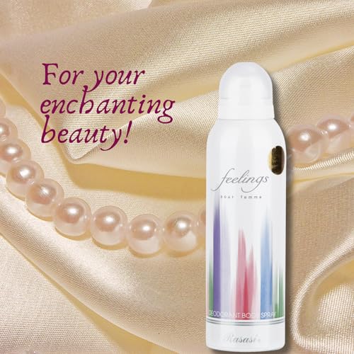 Rasasi Feelings Women Deodorant Spray - Bergamot, Jasmine & Sandalwood