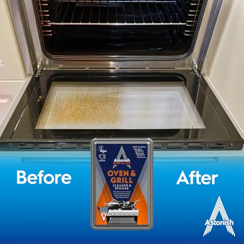 Astonish Oven & Grill Cleaner Paste with Sponge, 250g - Natural Orange Oil