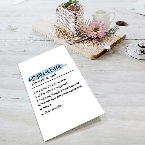 Funny Appreciation Card for Boss & Colleagues - 8x5.3 inches