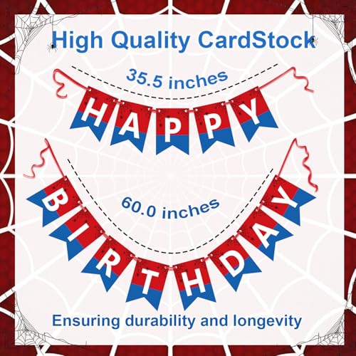 Happy Birthday Banner Set - 13pcs Swallowtail Design Party Decor