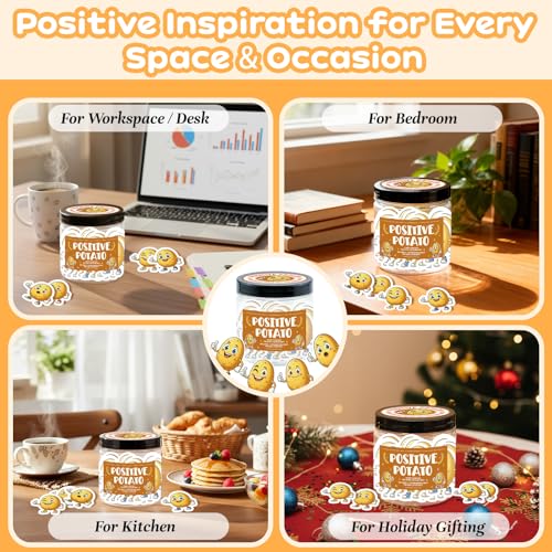 Inspirational Potato Affirmation Cards - 60 Emotional Support Cards