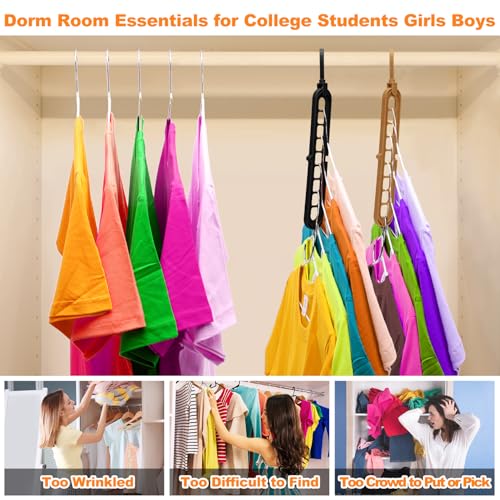 HEYHOUSE Magic Space-Saving Closet Hangers - 9-Hole Multifunctional Organizer