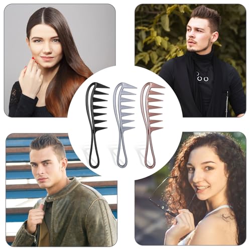 InnoHHustle 3 Pcs Wide Tooth Hair Combs for Curly Hair & Wigs