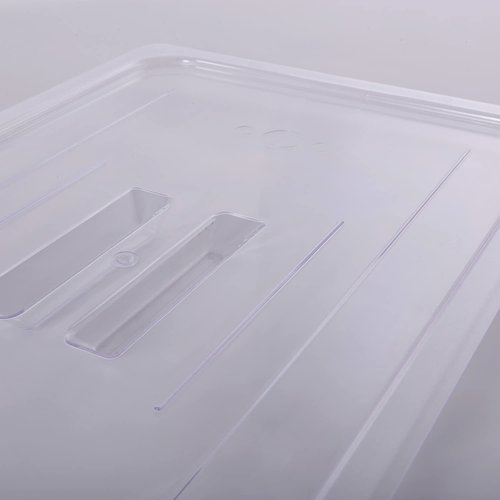6-Pcs Food Pan Lid Full Size Clear Polycarbonate Hotel Pan Cover with handle