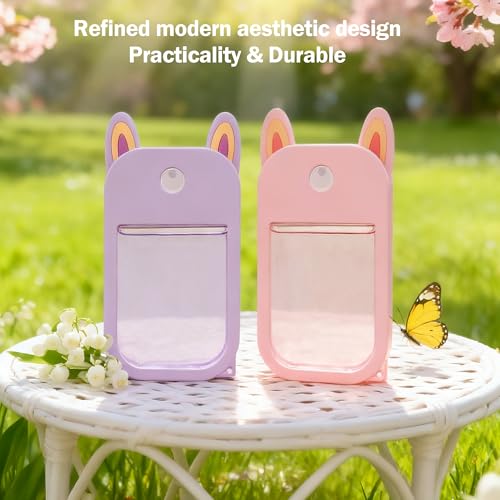2 Pack Silicone Hand Sanitizer Holder Keychain for Touchland Spray