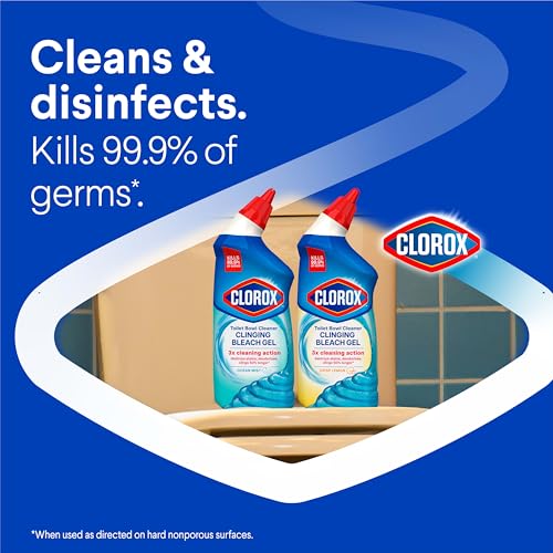 Clorox Toilet Bowl Cleaner Bleach Gel, Ocean Mist, 24 oz