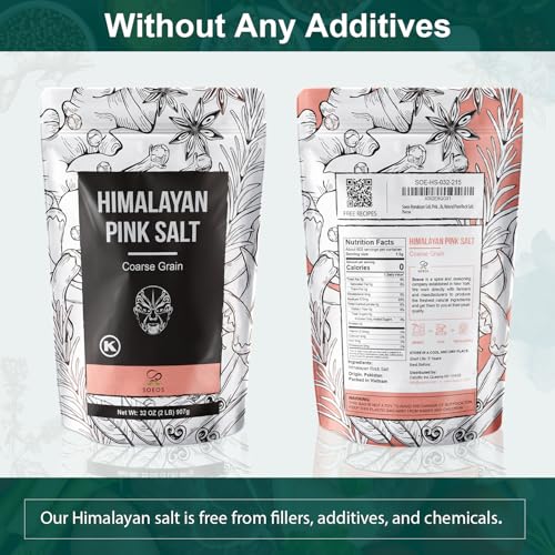 Soeos Himalayan Pink Salt Coarse Grain - 32 oz (Pack of 1)