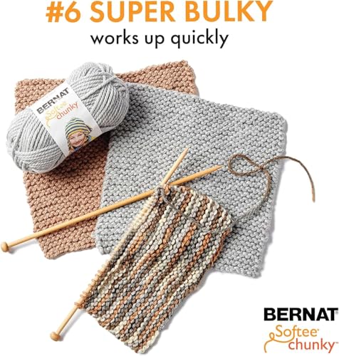 Bernat Softee Chunky Yarn - 3.5 Oz Super Bulky Pumpkin