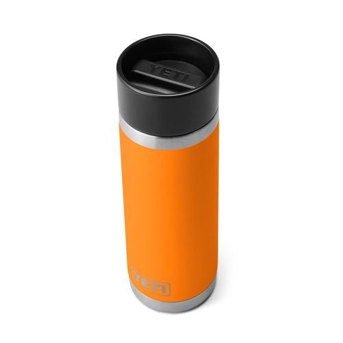 YETI Rambler 18 oz Bottle, Stainless Steel, Vacuum Insulated, with Hot Shot Cap, King Crab