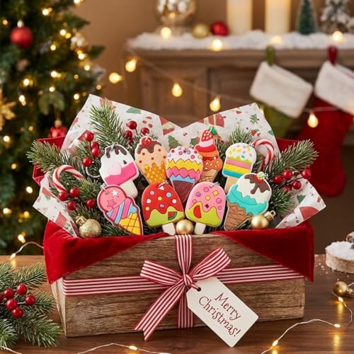 36 Pcs Ice Cream Keychains - Fun Party Favors for Events