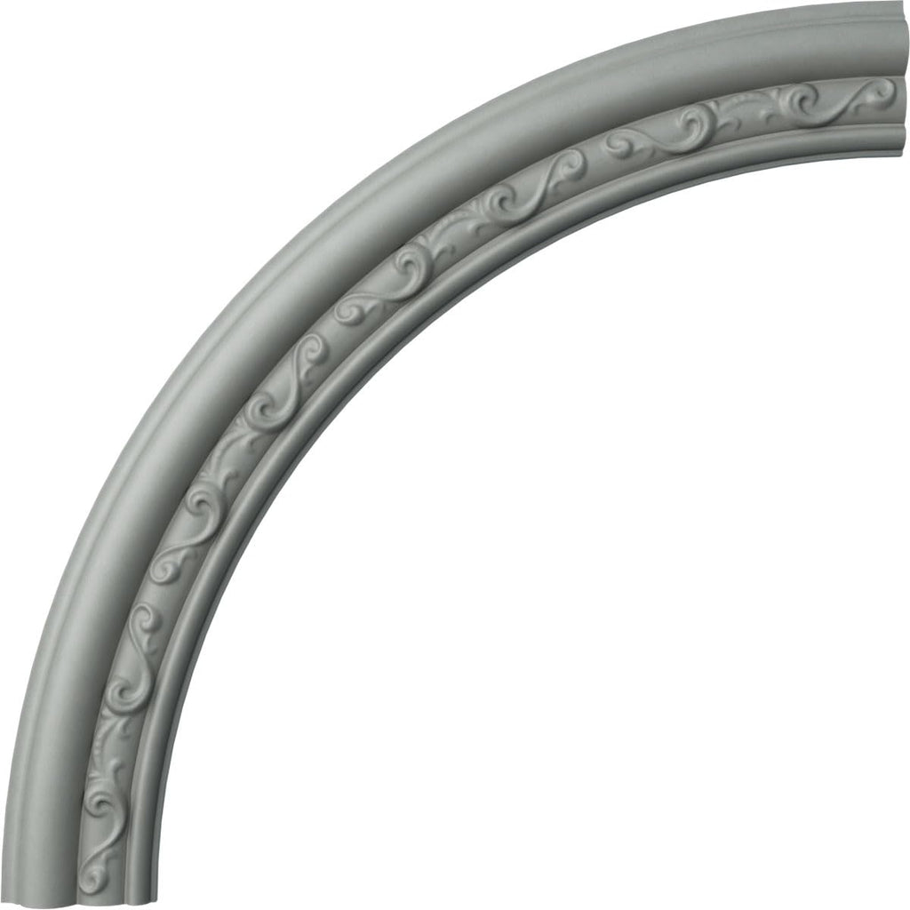 Ekena Millwork CR35WA Watford Ceiling Ring (1/4 of complete circle), 36"OD x 29 1/2"ID x 3 1/4"W x 1"P