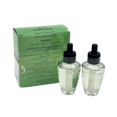 Bath & Body Works Slatkin WallFlower Bulb Refills - Leaves - Two Boxes, Four Bulbs!