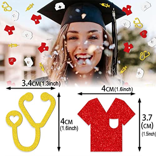 Medical Nurse Confetti 100pcs Glitter Table Scatter for Graduation