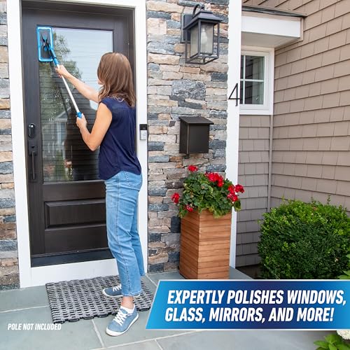 Unger ProClean Indoor Window Cleaning Kit with Swivel Head & 2 Microfiber Pads
