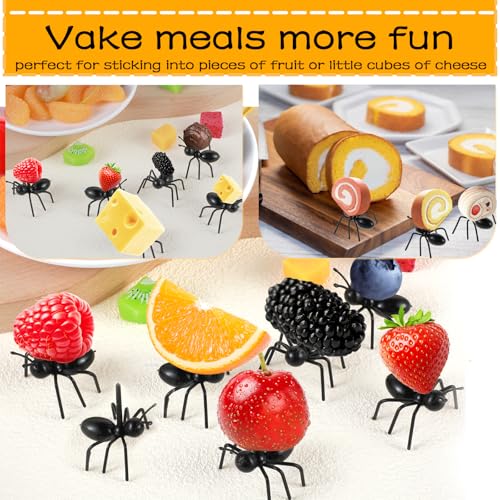 36 Pcs Reusable Ant Toothpicks for Party Decorations
