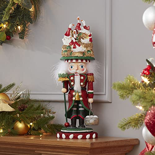 18-Inch Holiday Nutcracker - 12 Days of Christmas Collectible Decor