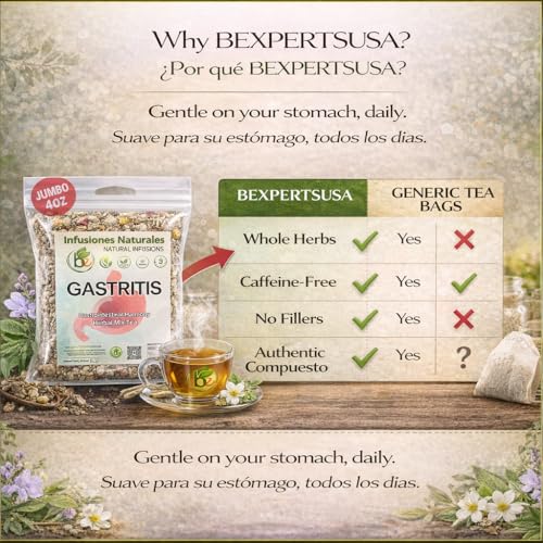 Herbal Tea for Digestive Support - Caffeine-Free, Non-GMO, 4 oz | Gastritis-BYE