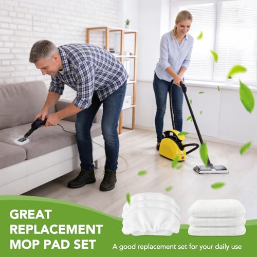 Sgizoku 10 Pack Microfiber Steam Mop Pads & Ironing Cloths for Waitbird STC-EU168