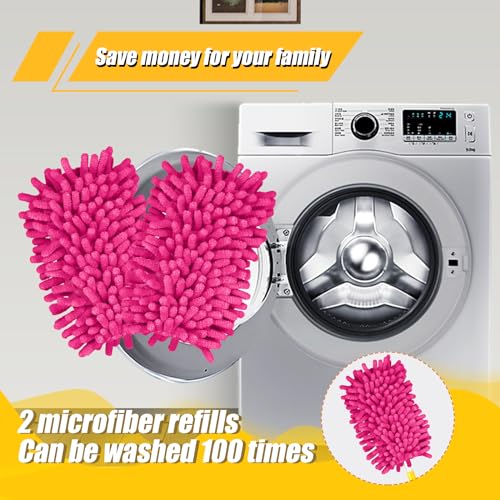 PEUTIER Microfiber Duster Refills - 2 Pack, Rose Red Ceiling Fan Replacements