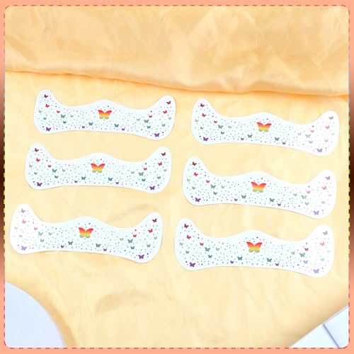 Rainbow Butterfly Glitter Temporary Face Tattoos - 6 Sheets Pride Sparkles