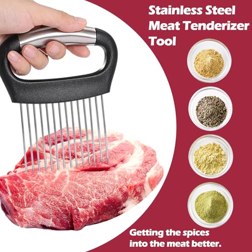 JAYVAR Stainless Steel Onion Holder & Slicer Tool